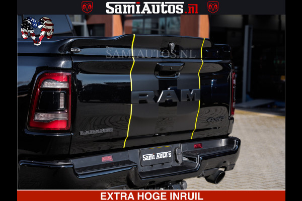 Dodge Ram HULK PACK | BULLBAR | 5.7 V8 | HUD | PANO | DIGI CLUSTER | 360CAM | ADAPTIVE CRUISE | HEADUP | DIGITALE BINNENSPIEGEL | LARAMIE  3500KG | LEDER | LANE ASSIST | DODE HOEK INSTALLATIE |