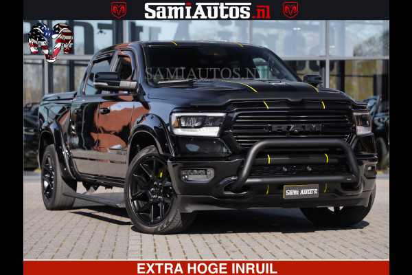 Dodge Ram HULK PACK | BULLBAR | 5.7 V8 | HUD | PANO | DIGI CLUSTER | 360CAM | ADAPTIVE CRUISE | HEADUP | DIGITALE BINNENSPIEGEL | LARAMIE  3500KG | LEDER | LANE ASSIST | DODE HOEK INSTALLATIE |