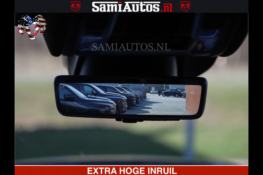 Dodge Ram HULK PACK | BULLBAR | 5.7 V8 | HUD | PANO | DIGI CLUSTER | 360CAM | ADAPTIVE CRUISE | HEADUP | DIGITALE BINNENSPIEGEL | LARAMIE  3500KG | LEDER | LANE ASSIST | DODE HOEK INSTALLATIE |