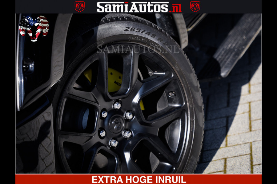 Dodge Ram HULK PACK | BULLBAR | 5.7 V8 | HUD | PANO | DIGI CLUSTER | 360CAM | ADAPTIVE CRUISE | HEADUP | DIGITALE BINNENSPIEGEL | LARAMIE  3500KG | LEDER | LANE ASSIST | DODE HOEK INSTALLATIE |