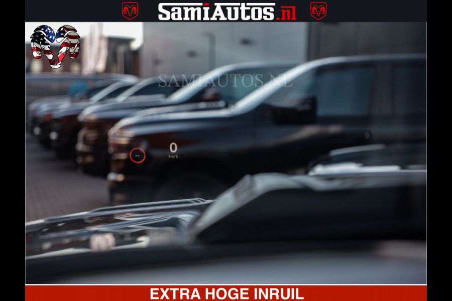 Dodge Ram HULK PACK | BULLBAR | 5.7 V8 | HUD | PANO | DIGI CLUSTER | 360CAM | ADAPTIVE CRUISE | HEADUP | DIGITALE BINNENSPIEGEL | LARAMIE  3500KG | LEDER | LANE ASSIST | DODE HOEK INSTALLATIE |