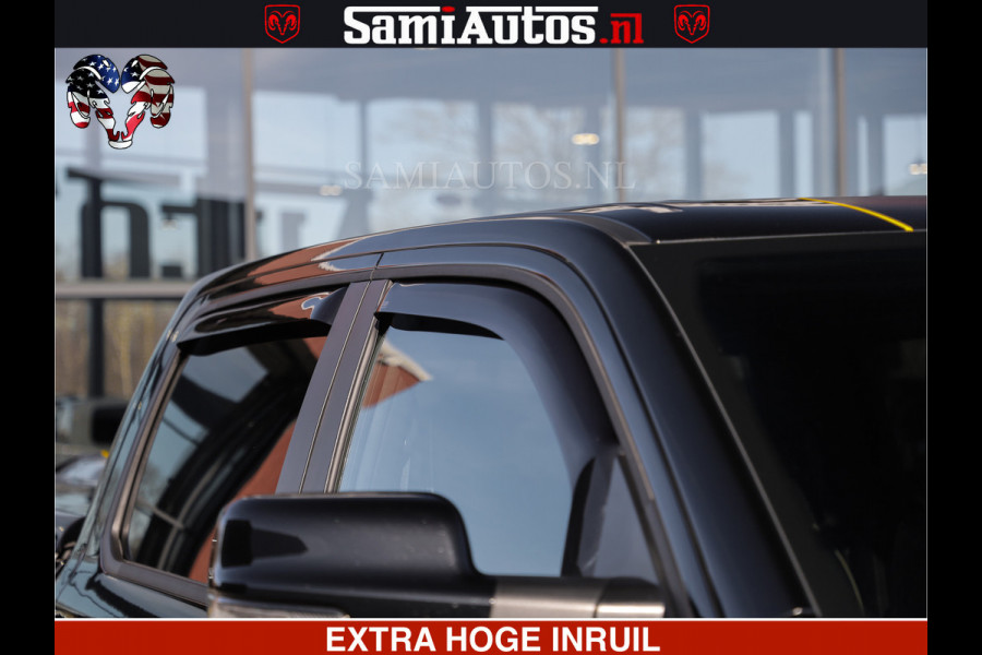 Dodge Ram HULK PACK | BULLBAR | 5.7 V8 | HUD | PANO | DIGI CLUSTER | 360CAM | ADAPTIVE CRUISE | HEADUP | DIGITALE BINNENSPIEGEL | LARAMIE  3500KG | LEDER | LANE ASSIST | DODE HOEK INSTALLATIE |