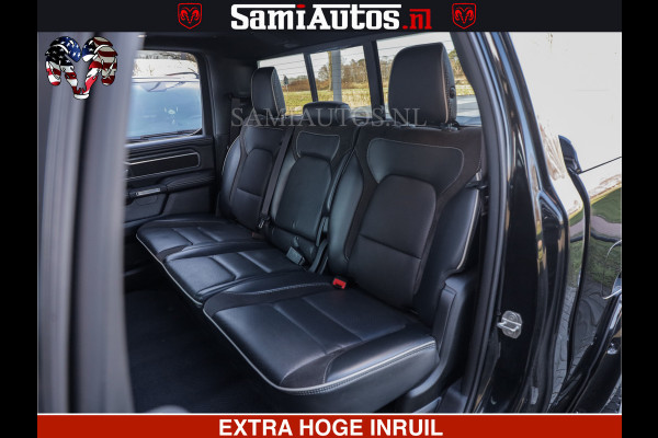 Dodge Ram HULK PACK | BULLBAR | 5.7 V8 | HUD | PANO | DIGI CLUSTER | 360CAM | ADAPTIVE CRUISE | HEADUP | DIGITALE BINNENSPIEGEL | LARAMIE  3500KG | LEDER | LANE ASSIST | DODE HOEK INSTALLATIE |