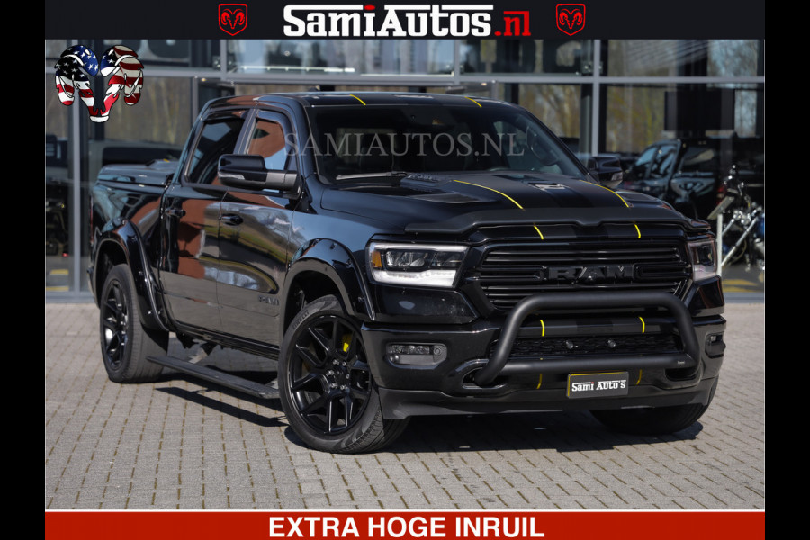 Dodge Ram HULK PACK | BULLBAR | 5.7 V8 | HUD | PANO | DIGI CLUSTER | 360CAM | ADAPTIVE CRUISE | HEADUP | DIGITALE BINNENSPIEGEL | LARAMIE  3500KG | LEDER | LANE ASSIST | DODE HOEK INSTALLATIE |