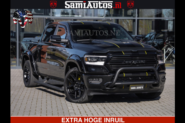 Dodge Ram HULK PACK | BULLBAR | 5.7 V8 | HUD | PANO | DIGI CLUSTER | 360CAM | ADAPTIVE CRUISE | HEADUP | DIGITALE BINNENSPIEGEL | LARAMIE  3500KG | LEDER | LANE ASSIST | DODE HOEK INSTALLATIE |