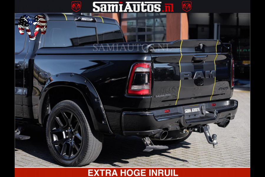 Dodge Ram HULK PACK | BULLBAR | 5.7 V8 | HUD | PANO | DIGI CLUSTER | 360CAM | ADAPTIVE CRUISE | HEADUP | DIGITALE BINNENSPIEGEL | LARAMIE  3500KG | LEDER | LANE ASSIST | DODE HOEK INSTALLATIE |