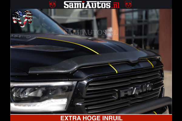 Dodge Ram HULK PACK | BULLBAR | 5.7 V8 | HUD | PANO | DIGI CLUSTER | 360CAM | ADAPTIVE CRUISE | HEADUP | DIGITALE BINNENSPIEGEL | LARAMIE  3500KG | LEDER | LANE ASSIST | DODE HOEK INSTALLATIE |