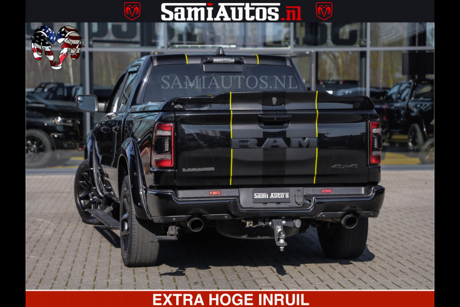 Dodge Ram HULK PACK | BULLBAR | 5.7 V8 | HUD | PANO | DIGI CLUSTER | 360CAM | ADAPTIVE CRUISE | HEADUP | DIGITALE BINNENSPIEGEL | LARAMIE  3500KG | LEDER | LANE ASSIST | DODE HOEK INSTALLATIE |