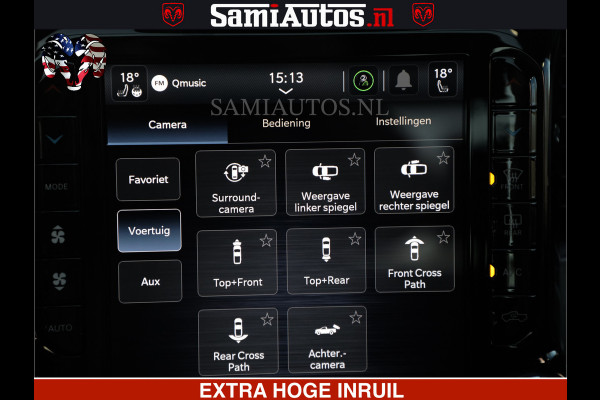 Dodge Ram HULK PACK | BULLBAR | 5.7 V8 | HUD | PANO | DIGI CLUSTER | 360CAM | ADAPTIVE CRUISE | HEADUP | DIGITALE BINNENSPIEGEL | LARAMIE  3500KG | LEDER | LANE ASSIST | DODE HOEK INSTALLATIE |