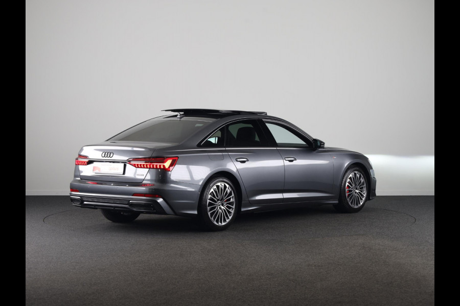 Audi A6 Limousine 55 TFSI e quattro Pro Line S Competition 367 pk S-tronic | Navigatie | Panoramadak | Parkeersensoren (Park assist) | Rondomzicht camera | B&O Soundsystem | Stoelverwarming | S-Line |