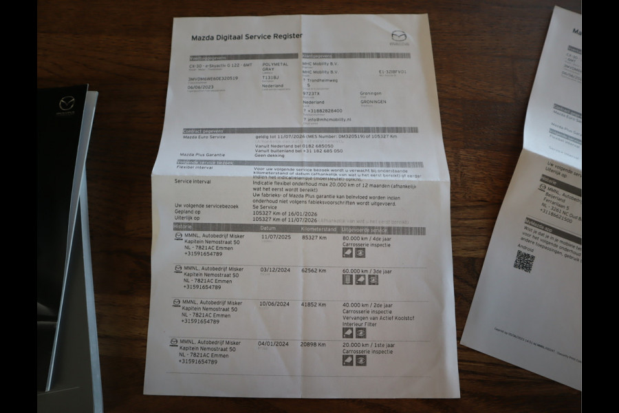 Mazda CX-30 2.0 e-SkyActiv-G M Hybrid Comfort Navi / Trekh / Stoel/stuurverw / Cruise / Camera / Head-up All-season banden