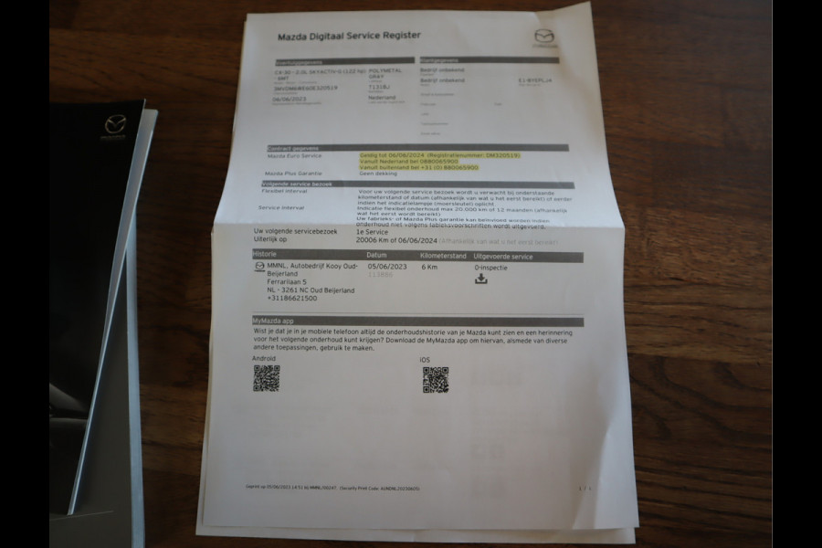 Mazda CX-30 2.0 e-SkyActiv-G M Hybrid Comfort Navi / Trekh / Stoel/stuurverw / Cruise / Camera / Head-up All-season banden