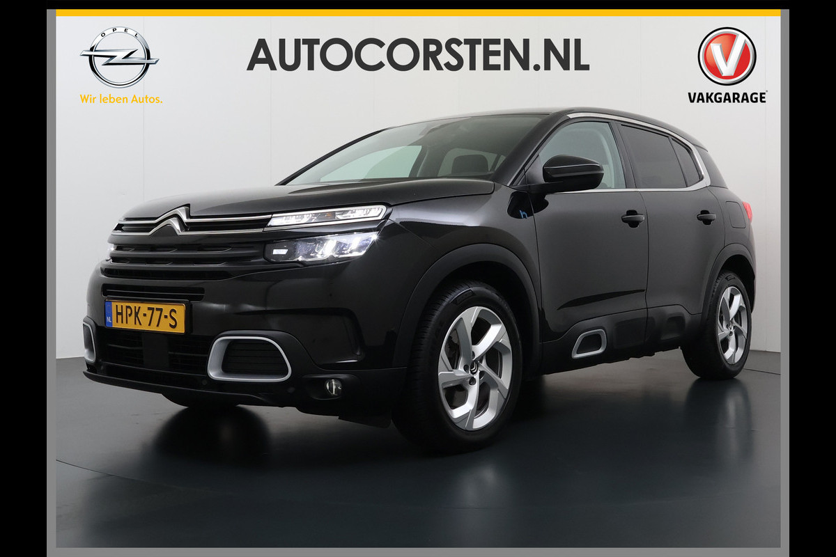 Citroën C5 Aircross 1.6T Plug-in Hybrid 225PK Automaat Trekhaak 360°Camera Apple Carplay Android Auto Navi Ecc Cruise Control Pdc Feel Led Lmv 18" DAB+ Isofix Privacy Glas Bluetooth 1.300KG Trekgewicht
