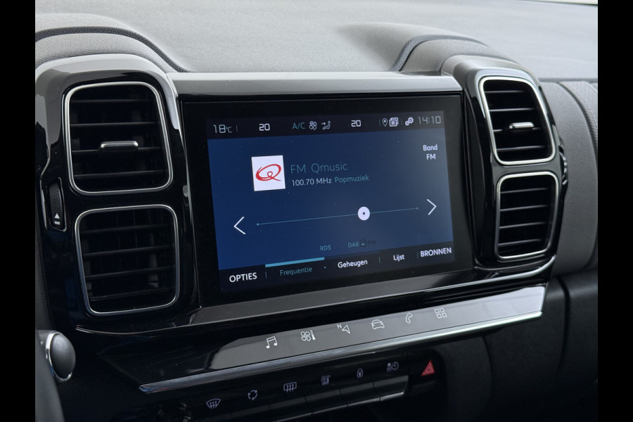 Citroën C5 Aircross 1.6T Plug-in Hybrid 225PK Automaat Trekhaak 360°Camera Apple Carplay Android Auto Navi Ecc Cruise Control Pdc Feel Led Lmv 18" DAB+ Isofix Privacy Glas Bluetooth 1.300KG Trekgewicht