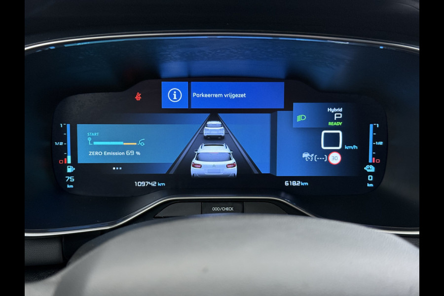 Citroën C5 Aircross 1.6T Plug-in Hybrid 225PK Automaat Trekhaak 360°Camera Apple Carplay Android Auto Navi Ecc Cruise Control Pdc Feel Led Lmv 18" DAB+ Isofix Privacy Glas Bluetooth 1.300KG Trekgewicht