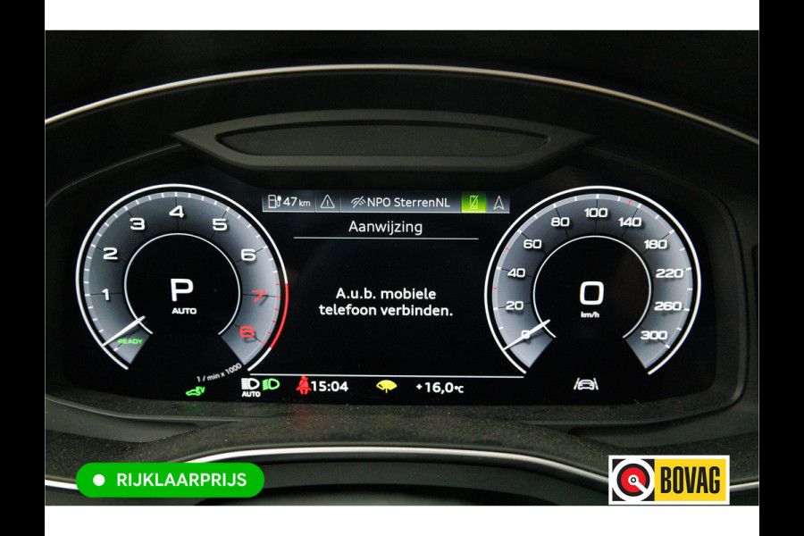 Audi A6 Avant 50 TFSI e quattro Advanced edition | 21 inch | Black optic | 360 camera | Sfeerverlichting Navigatie, Stoelverwarming, Electrische achterklep, Lane assist, App-connect