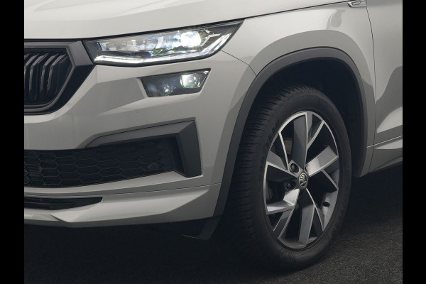 Škoda Kodiaq 1.5 TSI Sportline Business 150pk DSG | Trekhaak Af Fabriek | Adaptive Cruise | Camera | Alcantara Sportstoelen Memory & Verwarmd | Keyless | Sfeerverlichting | Apple Carplay | Virtual | Navigatie | DAB |