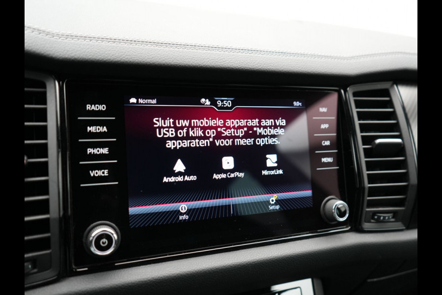 Škoda Kodiaq 1.5 TSI Sportline Business 150pk DSG | Trekhaak Af Fabriek | Adaptive Cruise | Camera | Alcantara Sportstoelen Memory & Verwarmd | Keyless | Sfeerverlichting | Apple Carplay | Virtual | Navigatie | DAB |