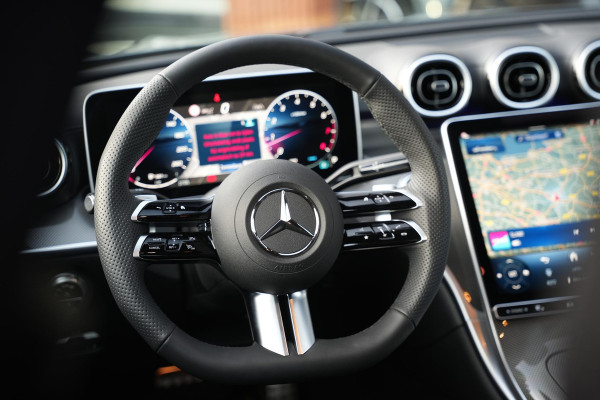 Mercedes-Benz C-Klasse 180 Business Solution AMG Burmester Stuurverw. Adapt. Cruise LED Leer Alcantara AMG