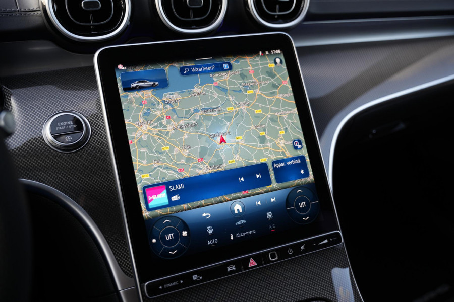 Mercedes-Benz C-Klasse 180 Business Solution AMG Burmester Stuurverw. Adapt. Cruise LED Leer Alcantara AMG