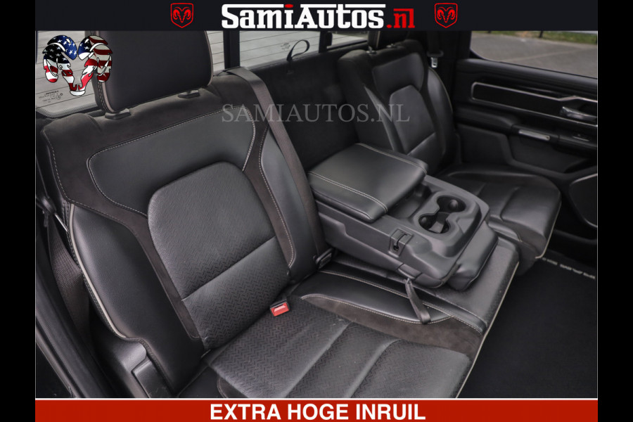 Dodge Ram RAM VOL | BLACK ON BLACK | LUCHTVERING | 5.7 V8 HEMI | PANODAK | ADAPTIVE CRUISE | 360 CAMERA | 22 INCH SPORT WIELEN | DUBELE CABINE | 5 PERSOONS |