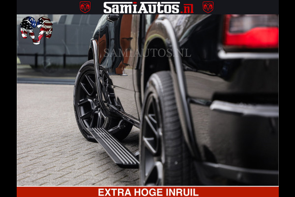 Dodge Ram RAM VOL | BLACK ON BLACK | LUCHTVERING | 5.7 V8 HEMI | PANODAK | ADAPTIVE CRUISE | 360 CAMERA | 22 INCH SPORT WIELEN | DUBELE CABINE | 5 PERSOONS |