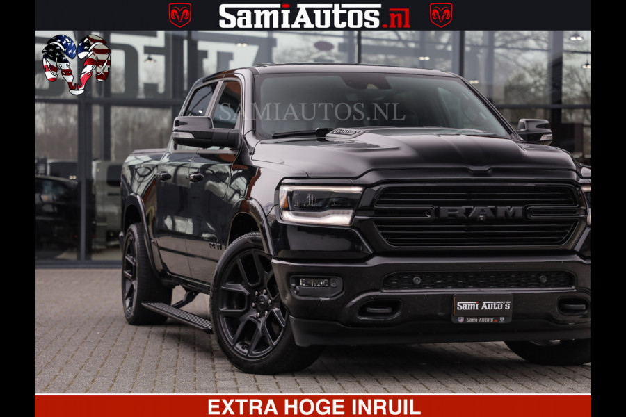 Dodge Ram RAM VOL | BLACK ON BLACK | LUCHTVERING | 5.7 V8 HEMI | PANODAK | ADAPTIVE CRUISE | 360 CAMERA | 22 INCH SPORT WIELEN | DUBELE CABINE | 5 PERSOONS |