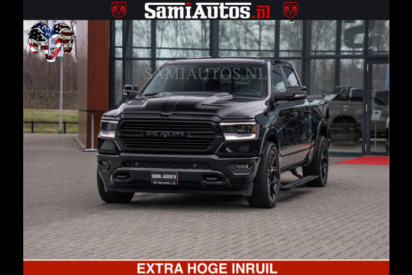 Dodge Ram RAM VOL | BLACK ON BLACK | LUCHTVERING | 5.7 V8 HEMI | PANODAK | ADAPTIVE CRUISE | 360 CAMERA | 22 INCH SPORT WIELEN | DUBELE CABINE | 5 PERSOONS |