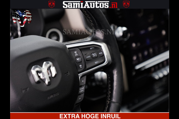 Dodge Ram RAM VOL | BLACK ON BLACK | LUCHTVERING | 5.7 V8 HEMI | PANODAK | ADAPTIVE CRUISE | 360 CAMERA | 22 INCH SPORT WIELEN | DUBELE CABINE | 5 PERSOONS |