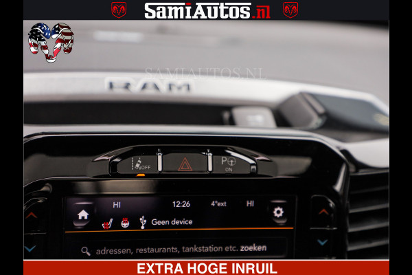 Dodge Ram RAM VOL | BLACK ON BLACK | LUCHTVERING | 5.7 V8 HEMI | PANODAK | ADAPTIVE CRUISE | 360 CAMERA | 22 INCH SPORT WIELEN | DUBELE CABINE | 5 PERSOONS |