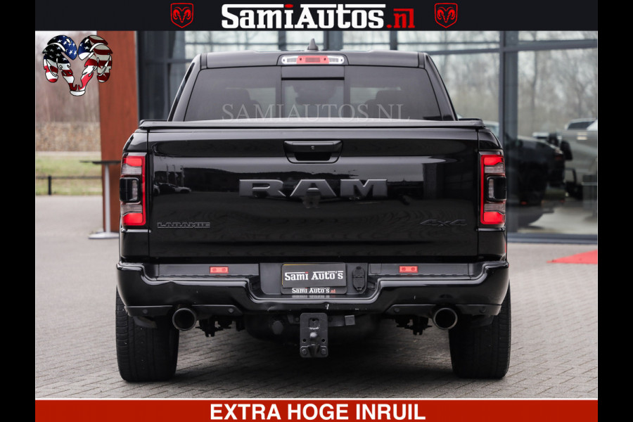 Dodge Ram RAM VOL | BLACK ON BLACK | LUCHTVERING | 5.7 V8 HEMI | PANODAK | ADAPTIVE CRUISE | 360 CAMERA | 22 INCH SPORT WIELEN | DUBELE CABINE | 5 PERSOONS |
