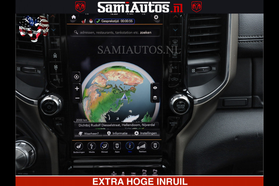 Dodge Ram RAM VOL | BLACK ON BLACK | LUCHTVERING | 5.7 V8 HEMI | PANODAK | ADAPTIVE CRUISE | 360 CAMERA | 22 INCH SPORT WIELEN | DUBELE CABINE | 5 PERSOONS |