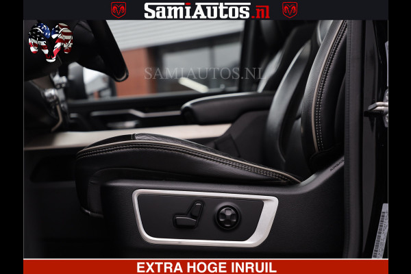 Dodge Ram RAM VOL | BLACK ON BLACK | LUCHTVERING | 5.7 V8 HEMI | PANODAK | ADAPTIVE CRUISE | 360 CAMERA | 22 INCH SPORT WIELEN | DUBELE CABINE | 5 PERSOONS |