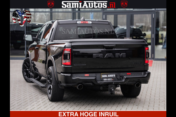 Dodge Ram RAM VOL | BLACK ON BLACK | LUCHTVERING | 5.7 V8 HEMI | PANODAK | ADAPTIVE CRUISE | 360 CAMERA | 22 INCH SPORT WIELEN | DUBELE CABINE | 5 PERSOONS |
