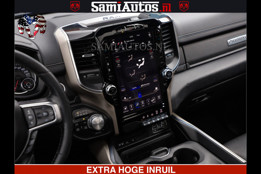 Dodge Ram RAM VOL | BLACK ON BLACK | LUCHTVERING | 5.7 V8 HEMI | PANODAK | ADAPTIVE CRUISE | 360 CAMERA | 22 INCH SPORT WIELEN | DUBELE CABINE | 5 PERSOONS |