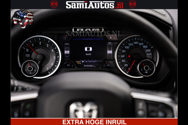 Dodge Ram RAM VOL | BLACK ON BLACK | LUCHTVERING | 5.7 V8 HEMI | PANODAK | ADAPTIVE CRUISE | 360 CAMERA | 22 INCH SPORT WIELEN | DUBELE CABINE | 5 PERSOONS |