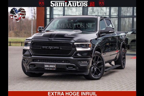 Dodge Ram RAM VOL | BLACK ON BLACK | LUCHTVERING | 5.7 V8 HEMI | PANODAK | ADAPTIVE CRUISE | 360 CAMERA | 22 INCH SPORT WIELEN | DUBELE CABINE | 5 PERSOONS |