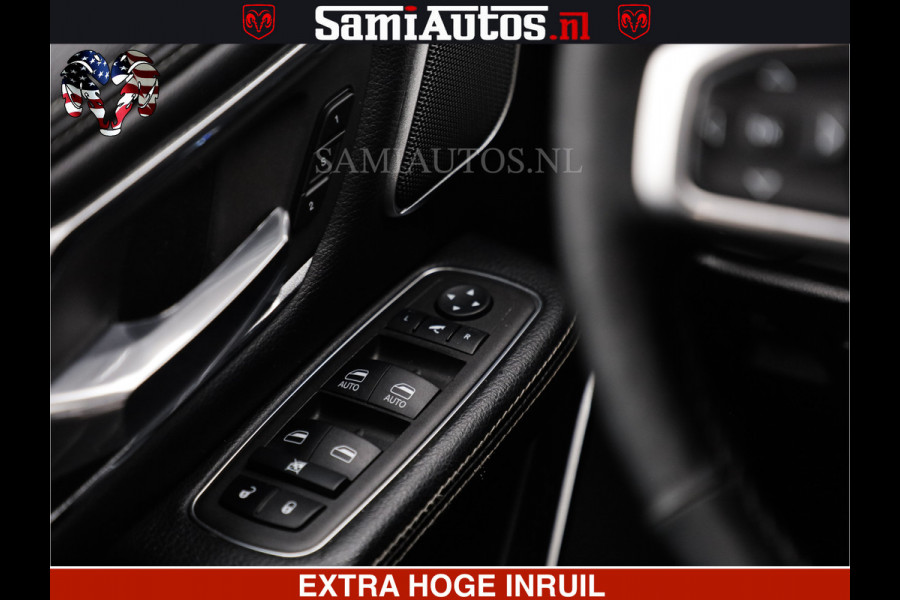 Dodge Ram RAM VOL | BLACK ON BLACK | LUCHTVERING | 5.7 V8 HEMI | PANODAK | ADAPTIVE CRUISE | 360 CAMERA | 22 INCH SPORT WIELEN | DUBELE CABINE | 5 PERSOONS |