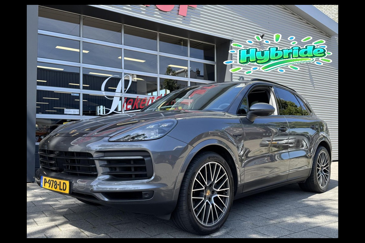 Porsche Cayenne 3.0 E-Hybrid SPORT - Panorama dak I Sport pakket I Leer I Airco I 21"Sport velgen I Black Trim I Nacht camera