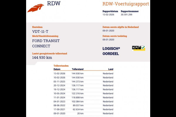 Ford Transit Connect 1.5 Sport EcoBlue L2 Trend | Navigatie | Camera | 1e eigenaar |