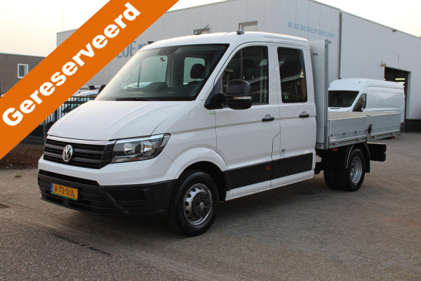 Volkswagen Crafter 50 2.0 TDI 130KW Euro6 L3 Dubbele Cabine Pick-up ✓ open laadbak ✓ 3500KG trekhaak