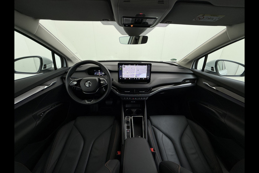 Škoda ENYAQ iV 80 SOH 93% Warmtepomp Panoramadak Leder Adap.Cruise Lmv 21" Elek.Stoel+Memory+Verwarmd Camera Apple Carplay Android Auto Pdc Privacy Glas Matrix-Led DAB Stuur+Achterbankverwarming Draadloze telefoonlader Keyless Dodehoek detectie Dealeronderhouden Origineel Nederlandse Auto Nieuwprijs €59.055,-