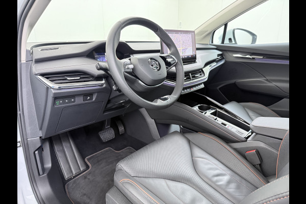 Škoda ENYAQ iV 80 SOH 93% Warmtepomp Panoramadak Leder Adap.Cruise Lmv 21" Elek.Stoel+Memory+Verwarmd Camera Apple Carplay Android Auto Pdc Privacy Glas Matrix-Led DAB Stuur+Achterbankverwarming Draadloze telefoonlader Keyless Dodehoek detectie Dealeronderhouden Origineel Nederlandse Auto Nieuwprijs €59.055,-