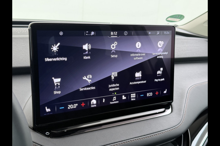 Škoda ENYAQ iV 80 SOH 93% Warmtepomp Panoramadak Leder Adap.Cruise Lmv 21" Elek.Stoel+Memory+Verwarmd Camera Apple Carplay Android Auto Pdc Privacy Glas Matrix-Led DAB Stuur+Achterbankverwarming Draadloze telefoonlader Keyless Dodehoek detectie Dealeronderhouden Origineel Nederlandse Auto Nieuwprijs €59.055,-