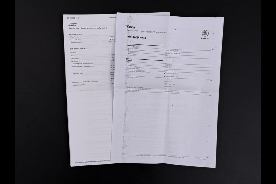 Škoda ENYAQ iV 80 SOH 93% Warmtepomp Panoramadak Leder Adap.Cruise Lmv 21" Elek.Stoel+Memory+Verwarmd Camera Apple Carplay Android Auto Pdc Privacy Glas Matrix-Led DAB Stuur+Achterbankverwarming Draadloze telefoonlader Keyless Dodehoek detectie Dealeronderhouden Origineel Nederlandse Auto Nieuwprijs €59.055,-