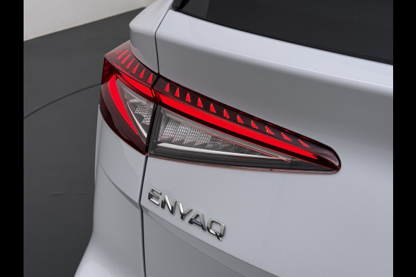 Škoda ENYAQ iV 80 SOH 93% Warmtepomp Panoramadak Leder Adap.Cruise Lmv 21" Elek.Stoel+Memory+Verwarmd Camera Apple Carplay Android Auto Pdc Privacy Glas Matrix-Led DAB Stuur+Achterbankverwarming Draadloze telefoonlader Keyless Dodehoek detectie Dealeronderhouden Origineel Nederlandse Auto Nieuwprijs €59.055,-