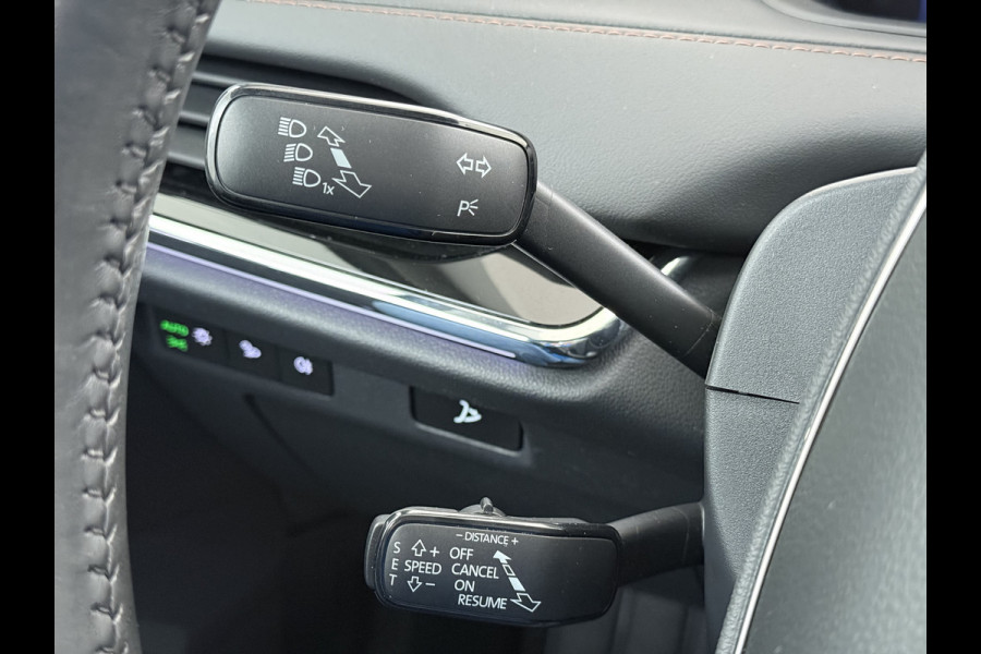 Škoda ENYAQ iV 80 SOH 93% Warmtepomp Panoramadak Leder Adap.Cruise Lmv 21" Elek.Stoel+Memory+Verwarmd Camera Apple Carplay Android Auto Pdc Privacy Glas Matrix-Led DAB Stuur+Achterbankverwarming Draadloze telefoonlader Keyless Dodehoek detectie Dealeronderhouden Origineel Nederlandse Auto Nieuwprijs €59.055,-