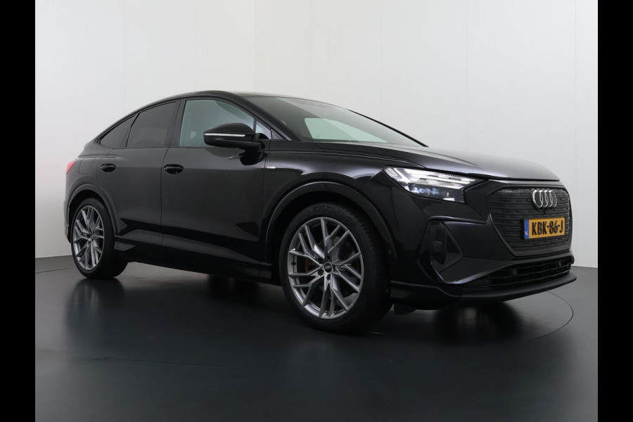 Audi Q4 Sportback e-tron 50 quattro S edition 77 kWh | 3X S-LINE| SOH 93% | LEER |MATRIX LED| ADAPTIVE CRUISE CONTROL | LEDER | ELEKTRISCHE ACHTERKLEP| CAMERA| 21 INCH!