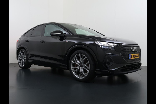 Audi Q4 Sportback e-tron 50 quattro S edition 77 kWh | 3X S-LINE| SOH 93% | LEER |MATRIX LED| ADAPTIVE CRUISE CONTROL | LEDER | ELEKTRISCHE ACHTERKLEP| CAMERA| 21 INCH!