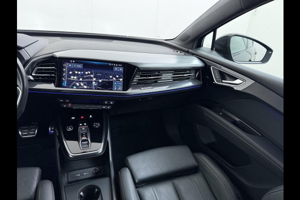 Audi Q4 Sportback e-tron 50 quattro S edition 77 kWh | 3X S-LINE| SOH 93% | LEER |MATRIX LED| ADAPTIVE CRUISE CONTROL | LEDER | ELEKTRISCHE ACHTERKLEP| CAMERA| 21 INCH!